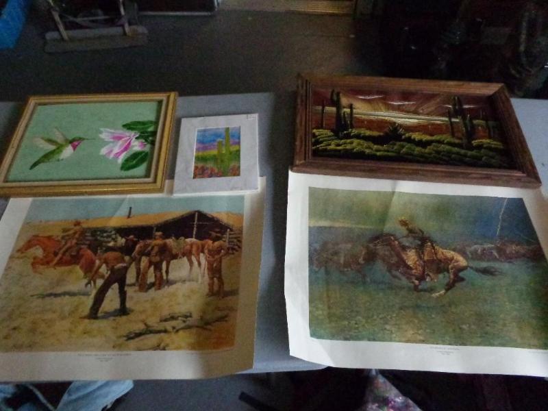 lot 42 image: 5 pictures, including 2 prints from...