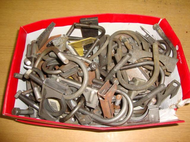 lot 28 image: Large Lot of Assorted Pipe Clamps...