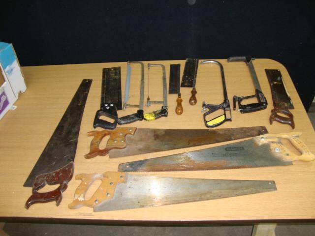 lot 35 image: Large Lot of Assorted Saws...
