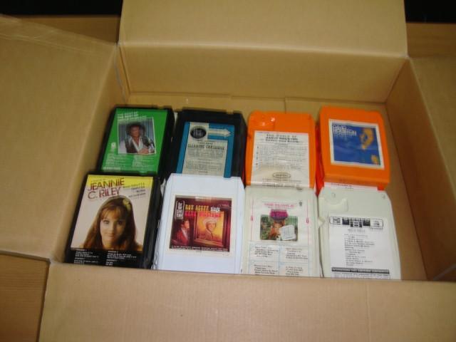 lot 65 image: 8-Track Tapes, Lot of 17 & clea...