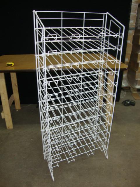 lot 82 image: Folding Metal Rack, 12 shelves, 28i...