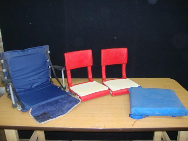 lot 84 image: Stadium Chairs & Cushion, Lot o...