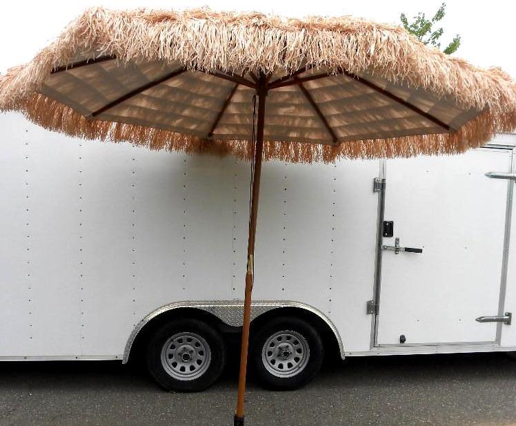 9 Thatched Tiki Umbrella, 1 12&qu...