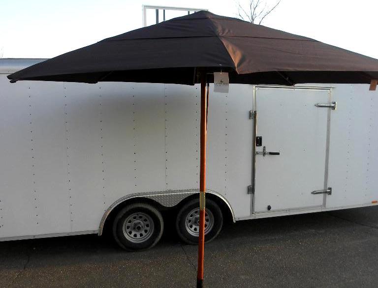 3-Tier 11 foot Umbrella, chocolate,...