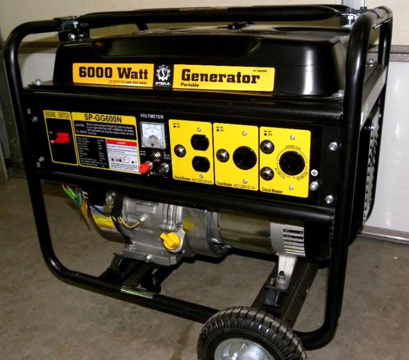 Steel Products 6,000 watt Generator...