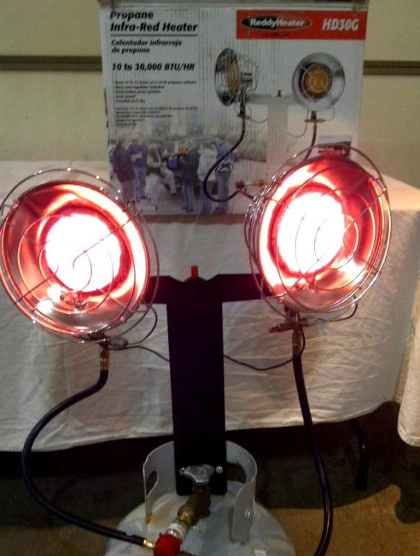 30,000-BTU Double Top Propane Heate...