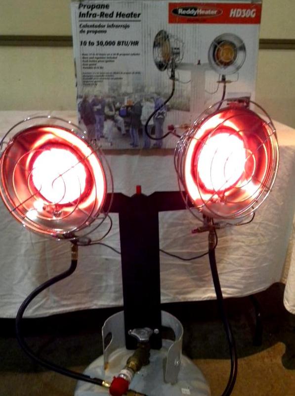 30,000-BTU Double Top Propane Heate...