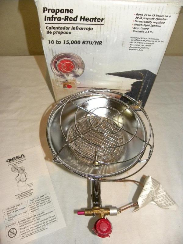 15,000-BTU Tank Top Propane Heater,...