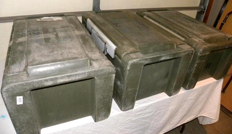 Lot of 3 US Military Food Coolers, ...