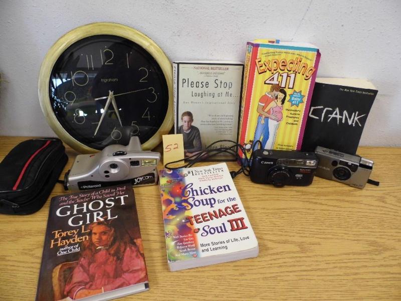 Books and Clock