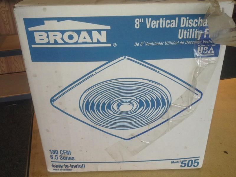 lot 24 image: BROAN discharge fan