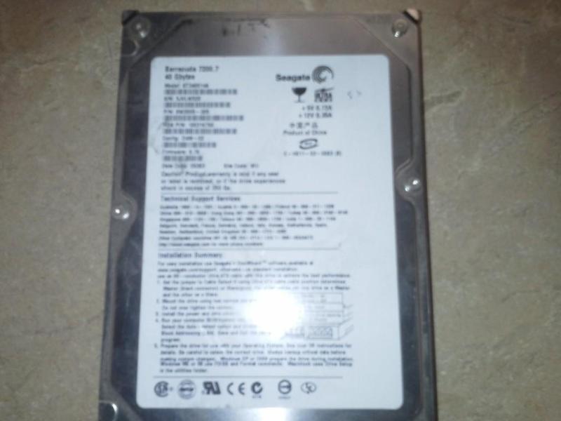 lot 53 image: hard drive,  40Gbyttes