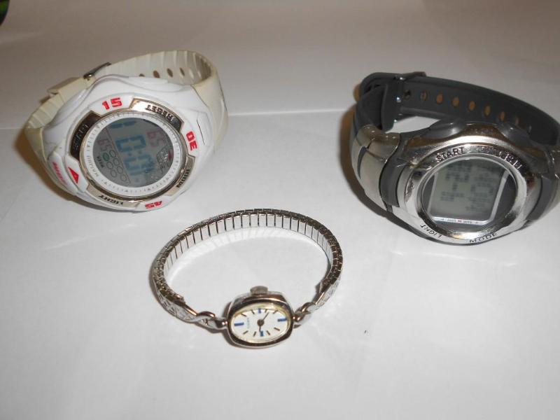 2 Mens digital watches and a Ladies...