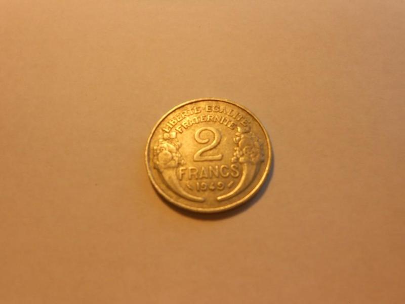 Vintage 1949 IV Republic 2 Francs M...
