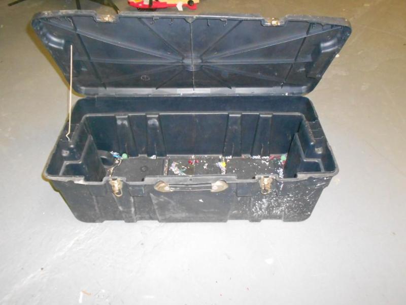 Heavy duty storage bin on wheels. &...