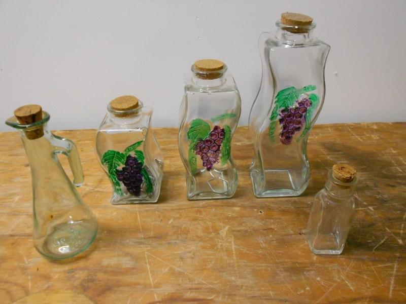 Decorative Corked glass bottles....
