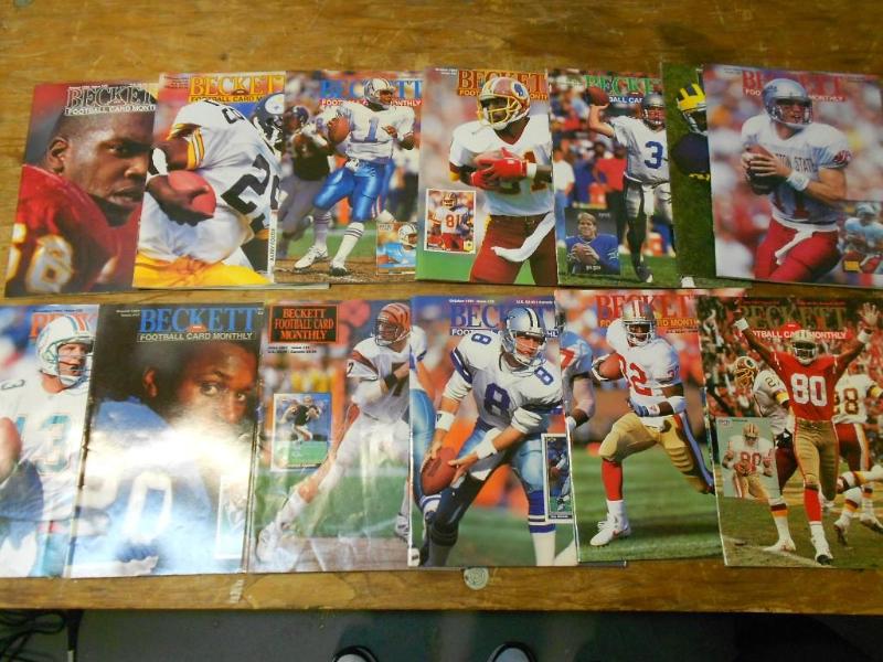 14 count early 1990s Beckett Footb...