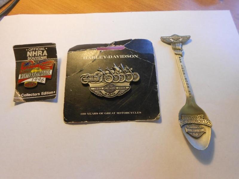Harley Davidson and NHRA souvenirs....
