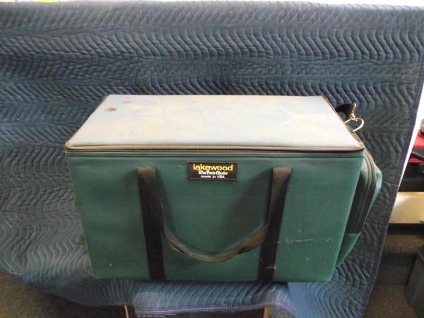 lot 112 image: Large Lakewood Musky Lure Tackle Bo...