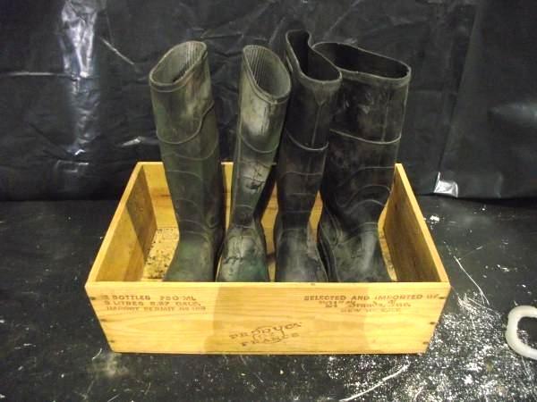 lot 36 image: (2) Pairs of Rubber Boots   Boots a...