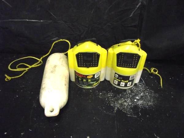 lot 46 image: (2) Minnow Buckets and (1) Boat Bum...