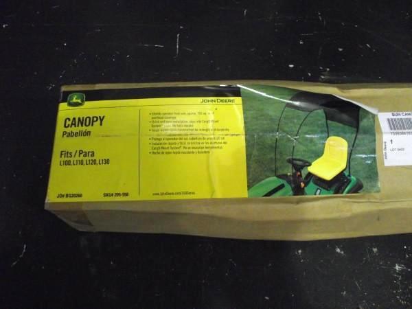 lot 51 image: John Deere Canopy   New in box  Fit...