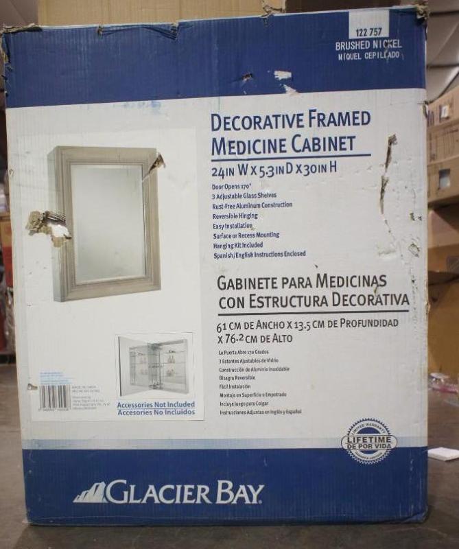 lot 22 image: New Glacier Bay Brushed Nickel deco...