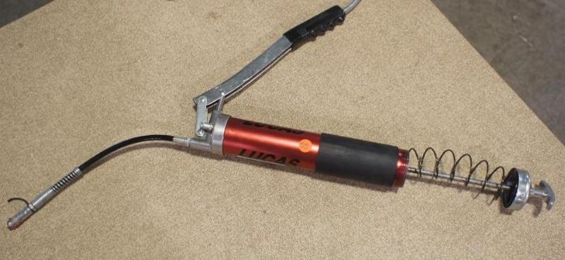 lot 55 image: Lucas Grease gun (Used) Please see ...