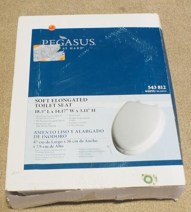 lot 68 image: New Pegasus soft elongated toilet s...