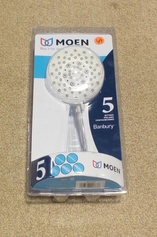 lot 69 image: Moen 5 Banbury Shower head. Please ...