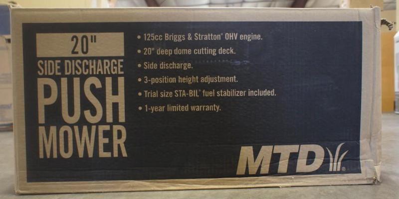 lot 8 image: New In Box MTD 20 in. 125 cc Gas W...