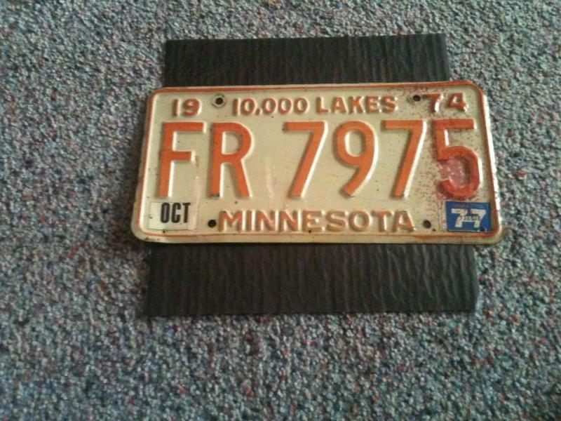 lisen plate 1974...