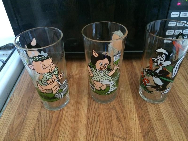 Pepsi collector series 1976 3 glass...