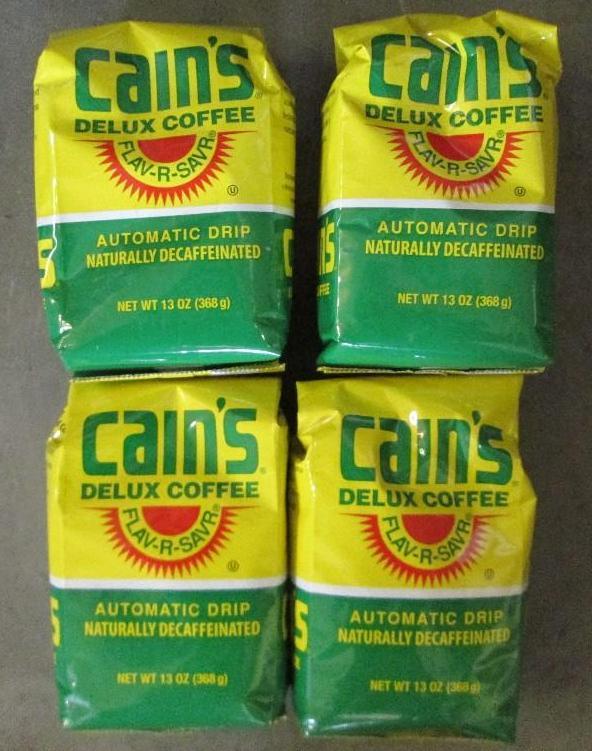 lot 11 image: 4 bags, 13 oz each of Cains decaffe...