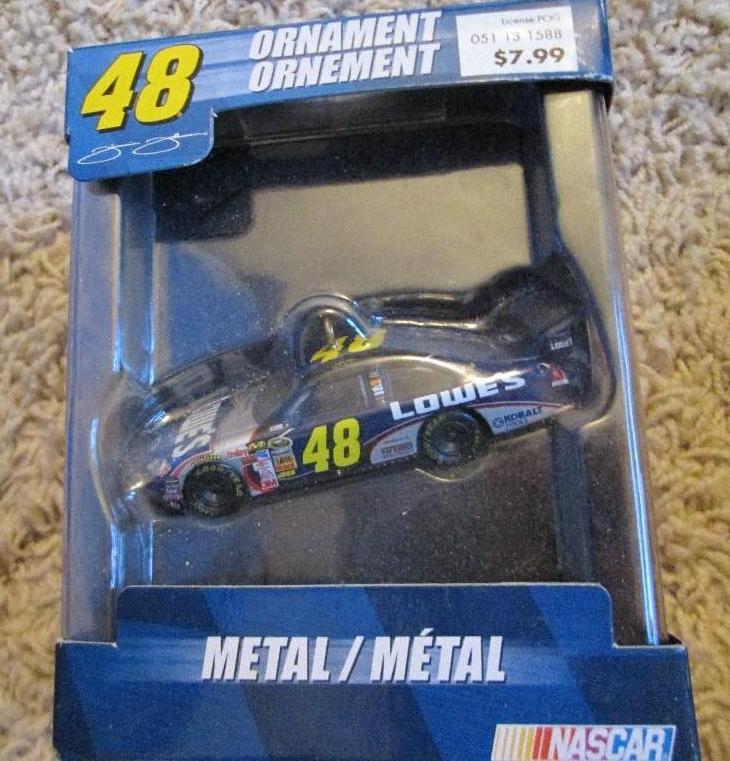 lot 116 image: NASCAR 48 Jimmie Johnson metal orna...