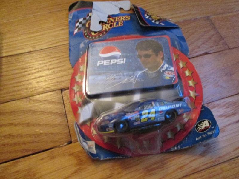 lot 131 image: NASCAR Jeff Gordon 24 card and car...