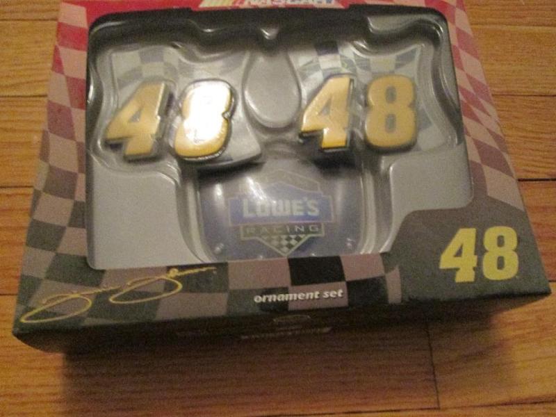 lot 144 image: NASCAR 48 Jimmie Johnson ornament s...