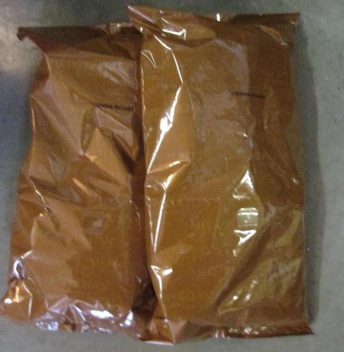 lot 2 image: 2bags, 2 pound bags of Vienna roast...