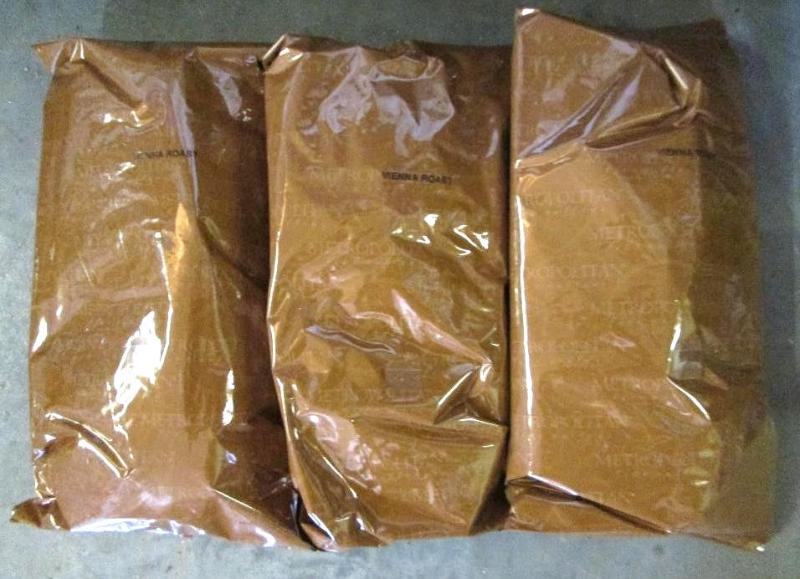 lot 3 image: 3 bags, 2 pound bags of Vienna Roas...