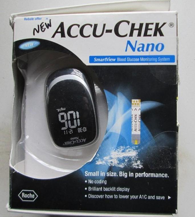 lot 31 image: New Accucheck Nano blood glucose mo...