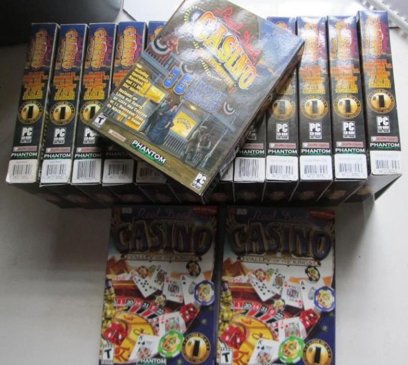 lot 44 image: Lot of Real Deal Casino PC games, g...