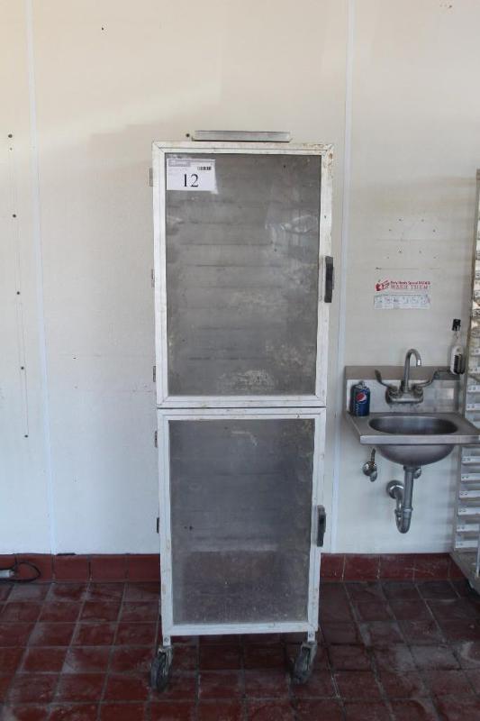 Rolling, Enclosed Tray Cart, 20 Slo...