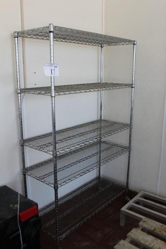 Rolling, Food Cart, 4 Shelf, 48&quo...