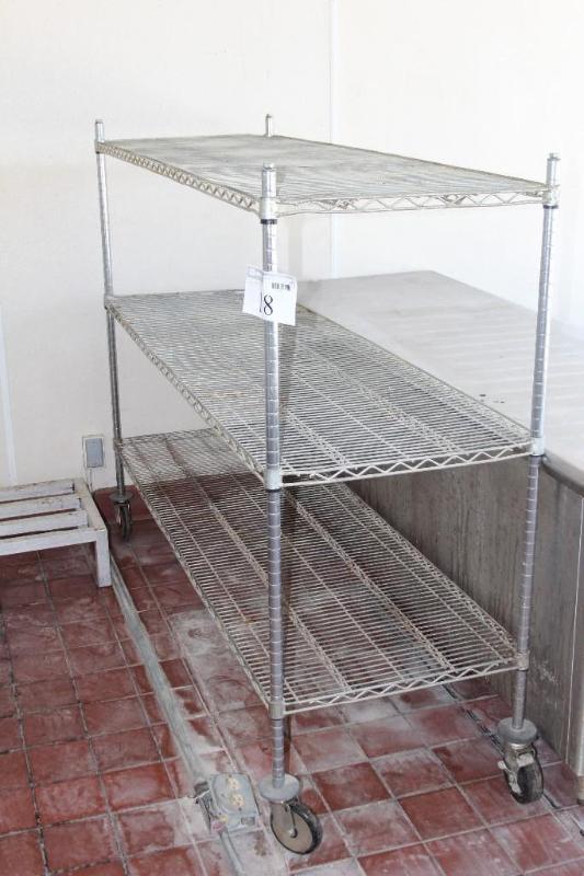 Rolling, Food Cart, 4 Shelf, 48&quo...