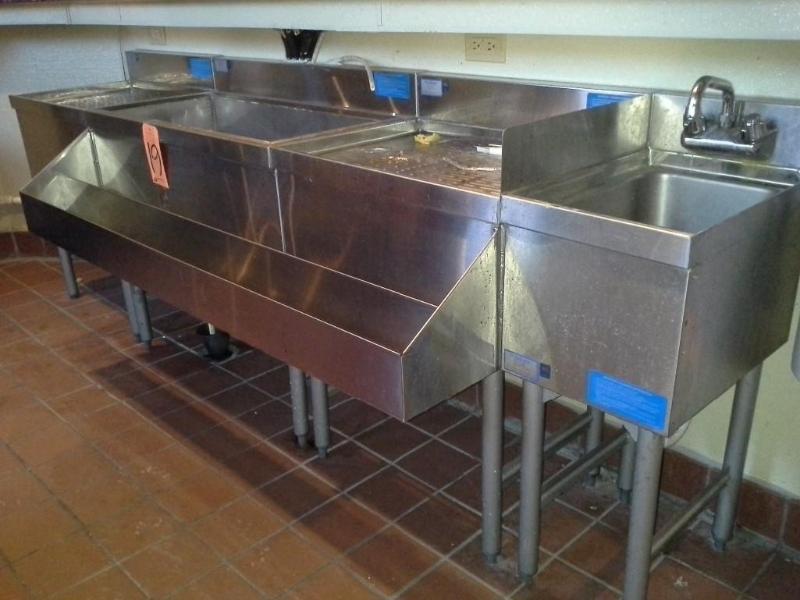 Stainless Steel Rinse SinkDrying Unit