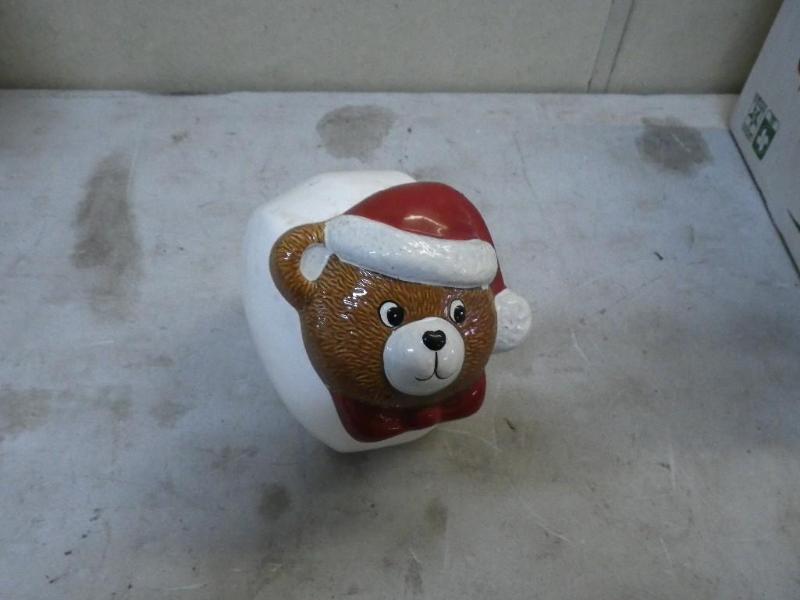 Santa bear cookie jar...