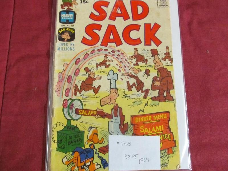 Harvey .15 #208 Sept 1969 Sad Sack...