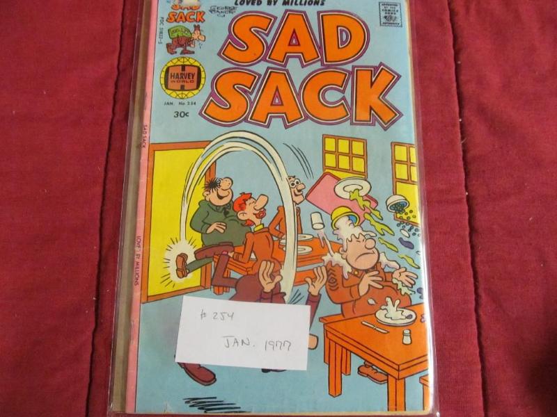 Harvey .30 #254 Jan 1977 Sad Sack...