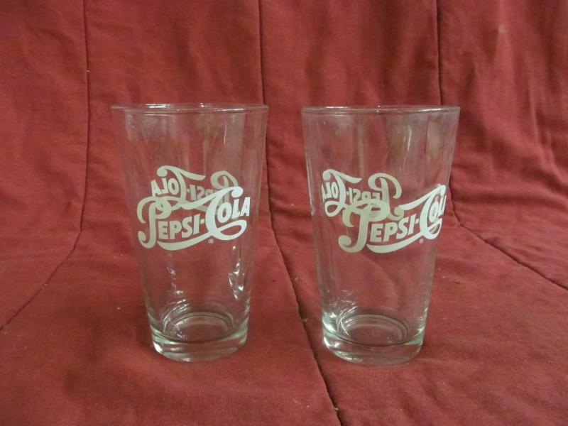 2 Heavy Pepsi Glasses...