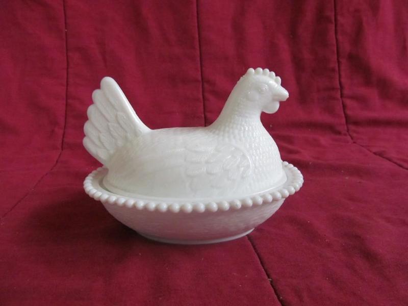 White Chicken on a Nest...